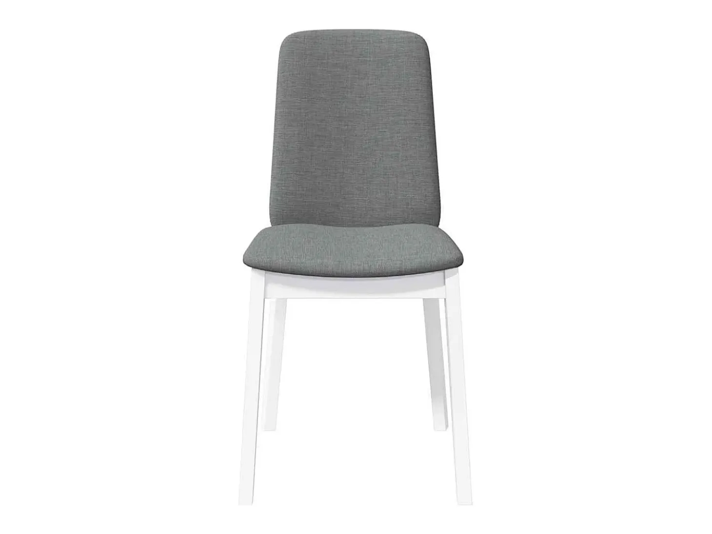 Sillas de comedor con cojines 2unidades madera maciza blanco caucho