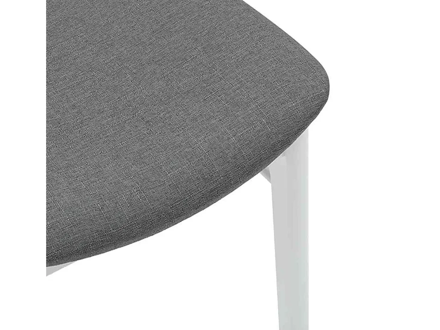 Sillas de comedor con cojines 2uds madera maciza blanco caucho