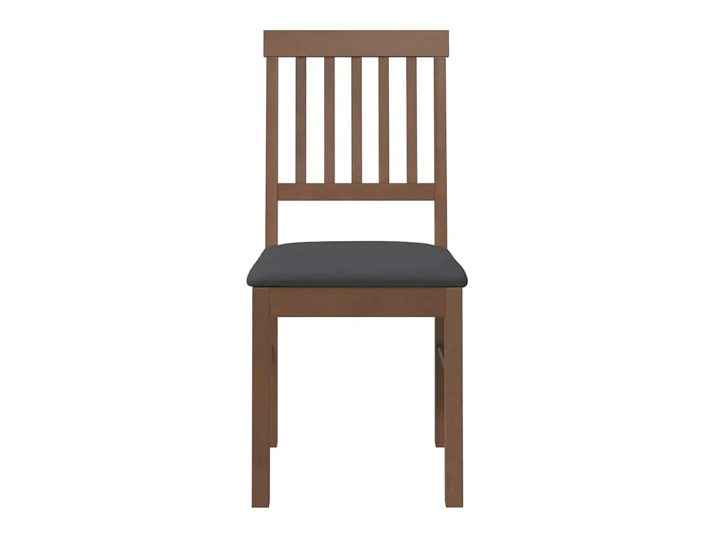 Sillas de comedor con cojines 2 unidades madera maciza marrón caucho