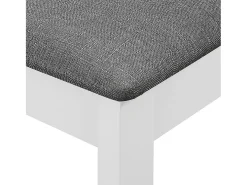 Sillas de comedor con cojines madera maciza blanca 2 unidades