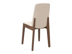 Sillas de comedor con cojines 2 uds madera maciza marrón caucho