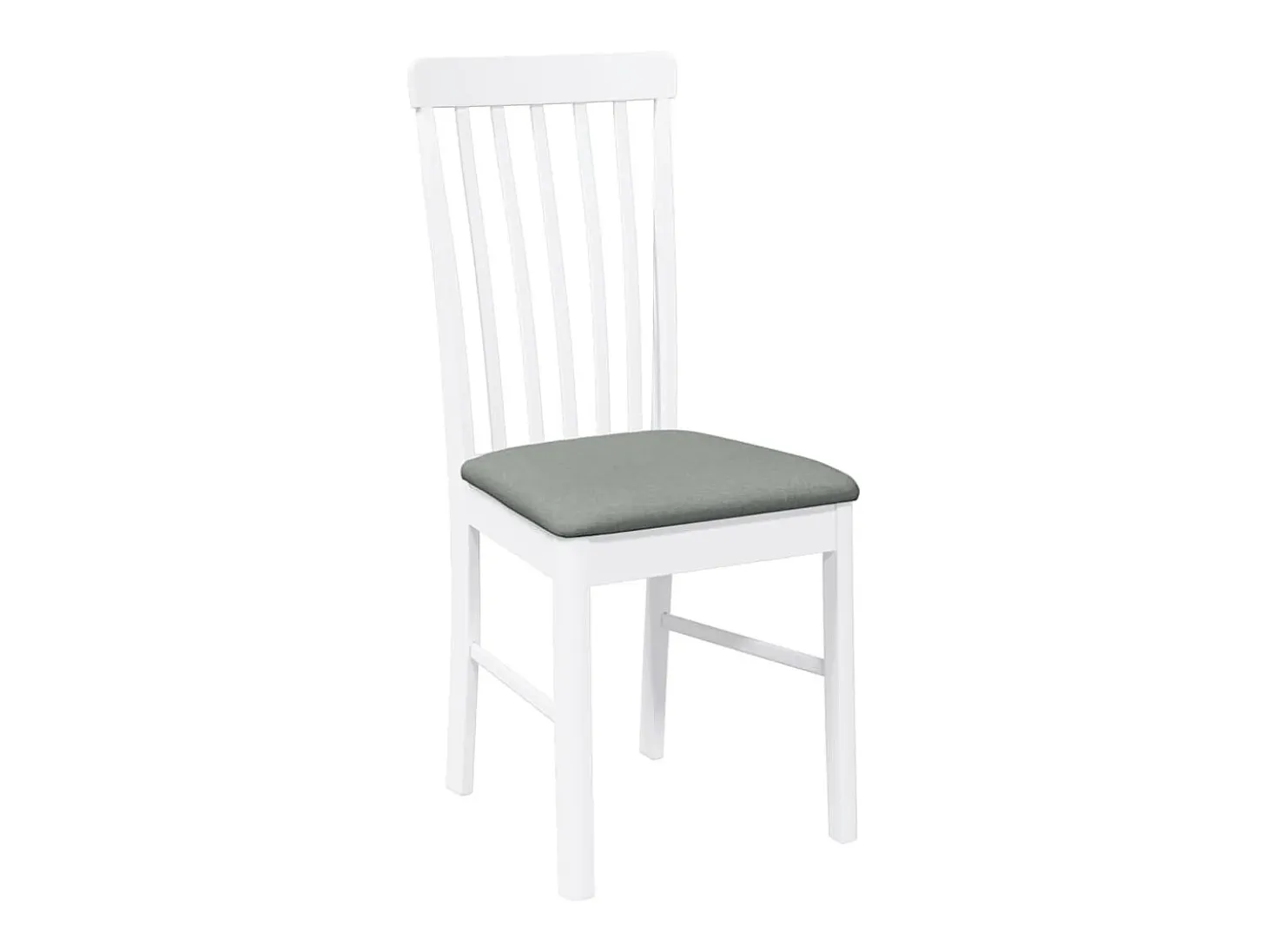 Sillas de comedor con cojines 2unidades madera maciza blanco caucho