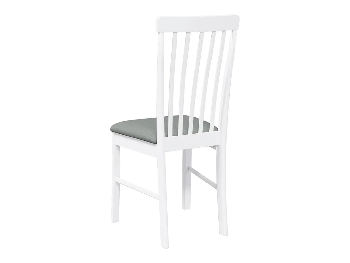 Sillas de comedor con cojines 2unidades madera maciza blanco caucho