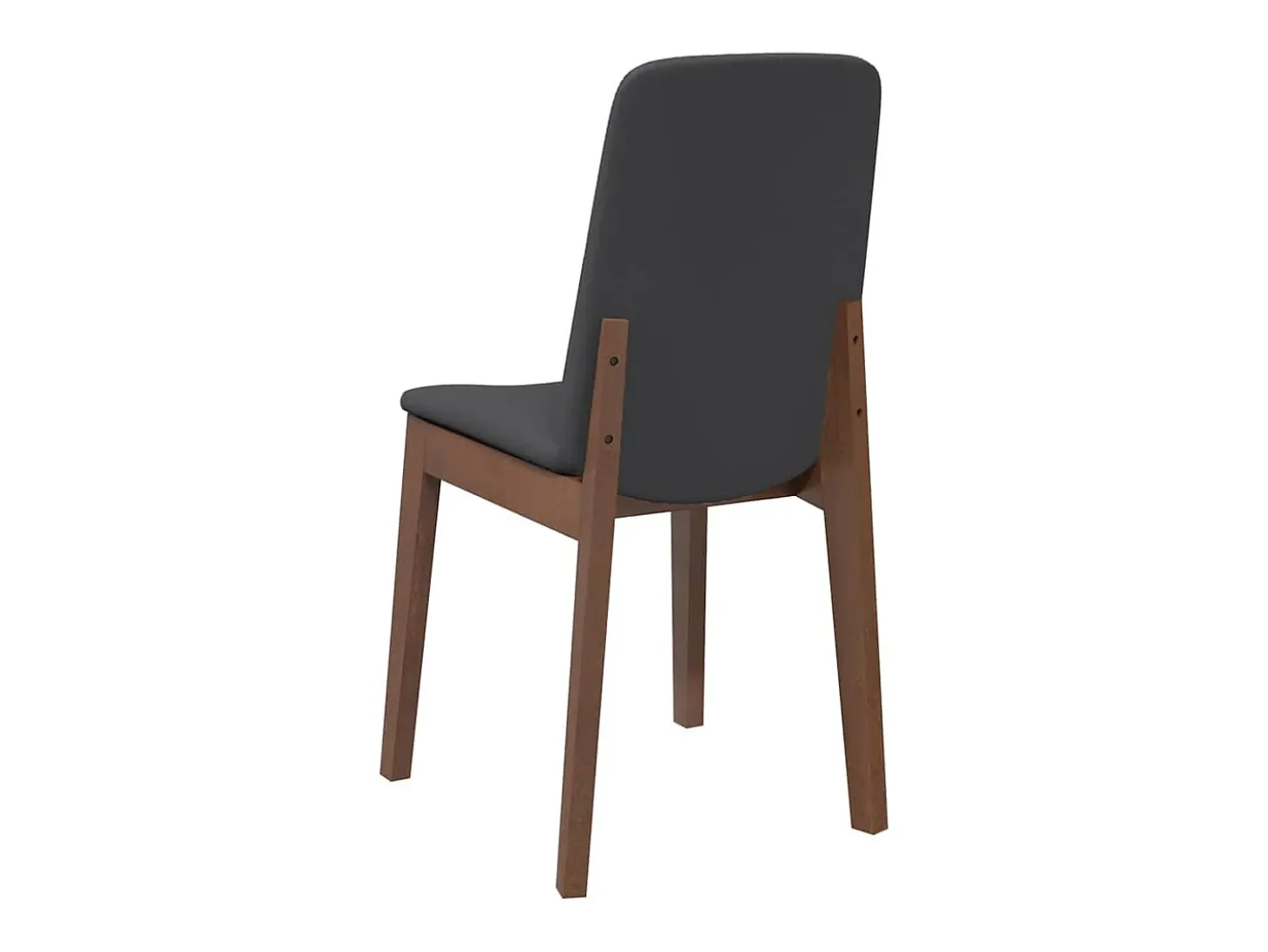 Sillas de comedor con cojines 2 uds madera maciza marrón caucho