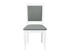 Sillas de comedor con cojines 2unidades madera maciza blanco caucho