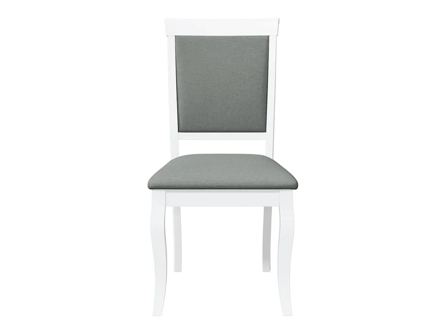 Sillas de comedor con cojines 2unidades madera maciza blanco caucho
