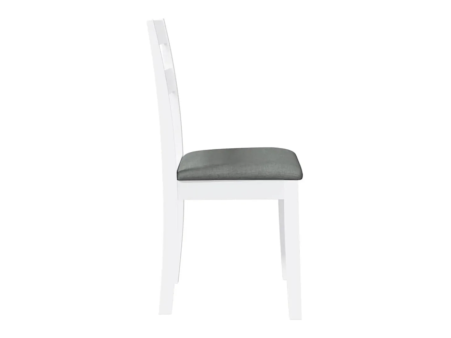 Sillas de comedor con cojines 2uds madera maciza blanco caucho
