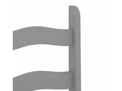 Sillas de comedor Corona 2 unidades madera pino gris 42x47x107 cm