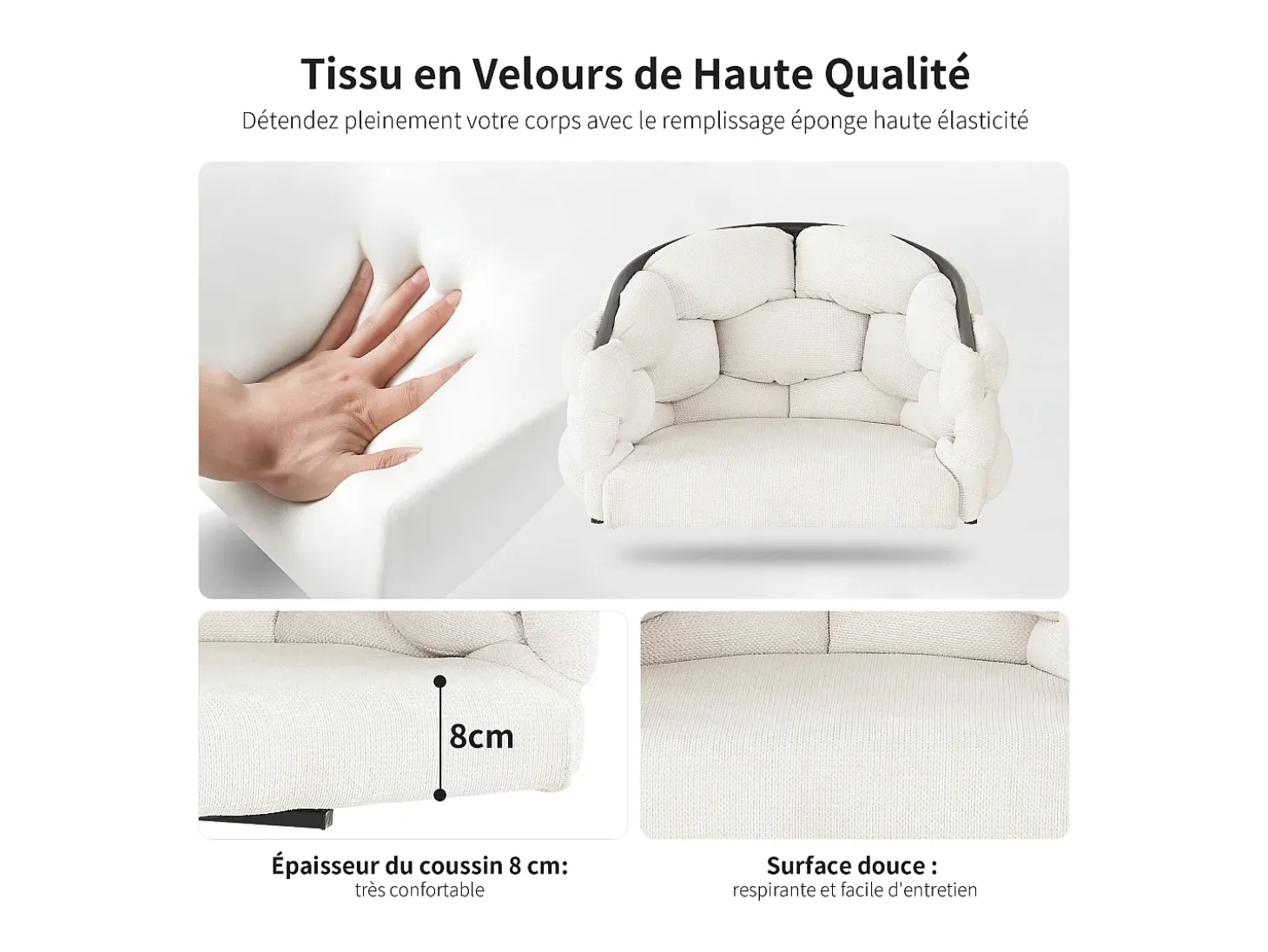Sillas de comedor de terciopelo de lujo, juego de 2, silla giratoria, rotación de 360°, sillas de comedor con respaldo, beige