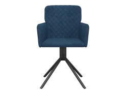 Sillas de comedor giratorias 2 unidades terciopelo azul