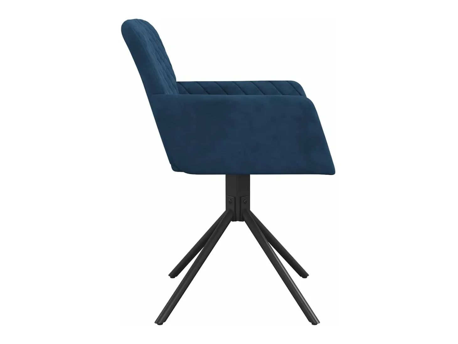 Sillas de comedor giratorias 2 unidades terciopelo azul