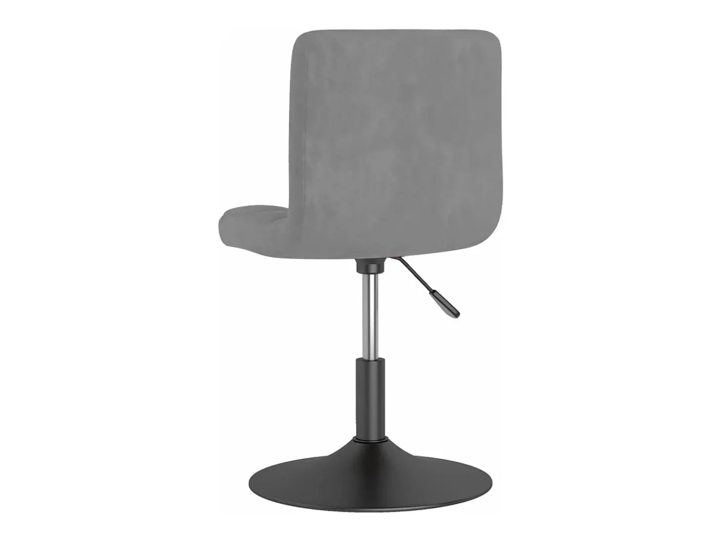 Sillas de comedor giratorias 6 unidades de terciopelo gris claro