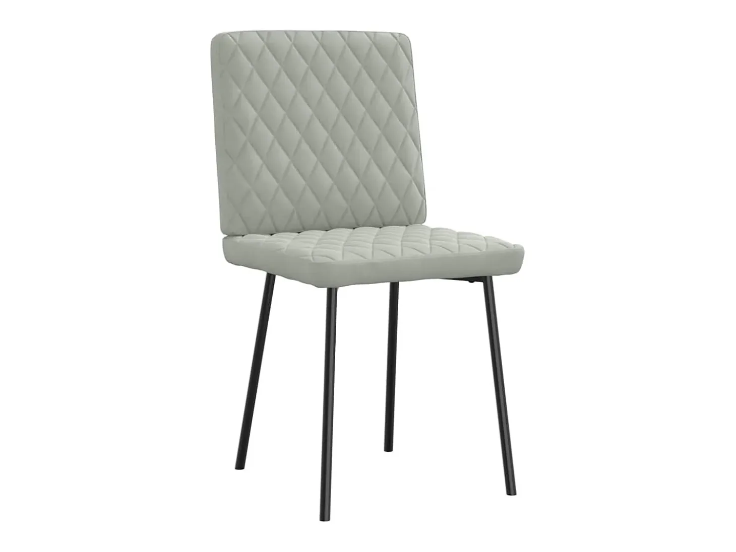 Sillas de comedor giratorias 6 unidades terciopelo gris claro