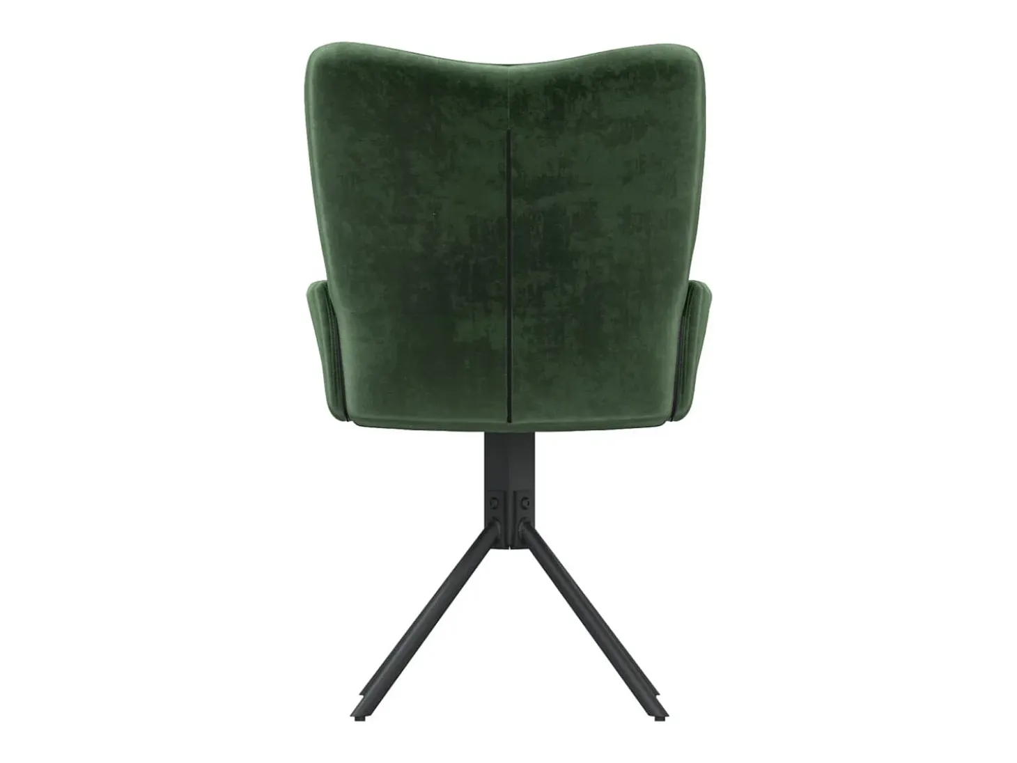 Sillas de comedor giratorias 2 unidades terciopelo verde oscuro