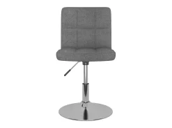 Sillas de comedor giratorias 2 unidades tela gris claro