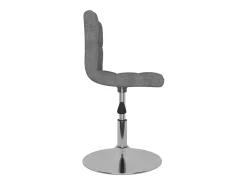 Sillas de comedor giratorias 2 unidades tela gris claro