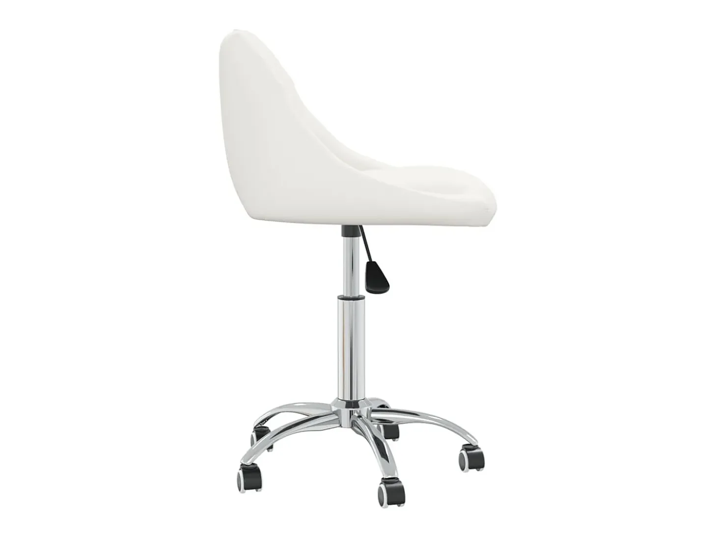 Sillas de comedor giratorias 6 unidades cuero sintético blanco