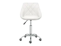 Sillas de comedor giratorias 6 unidades cuero sintético blanco