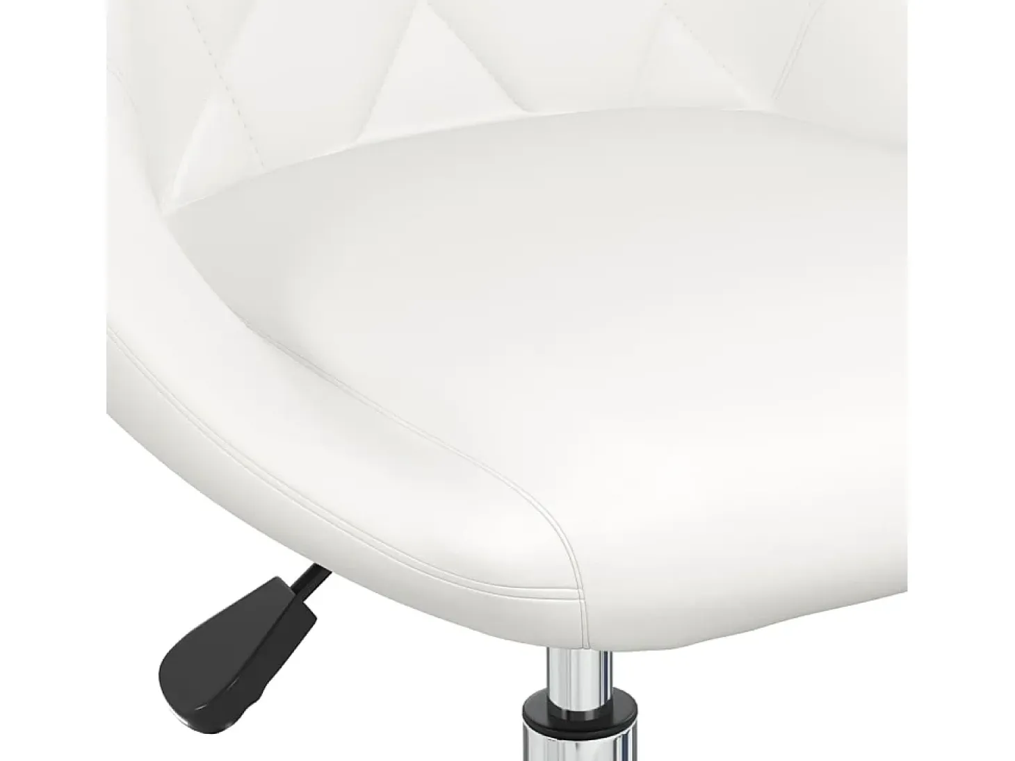 Sillas de comedor giratorias 6 unidades cuero sintético blanco