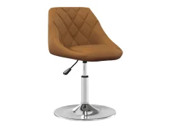 Sillas de comedor giratorias 2 unidades terciopelo marrón
