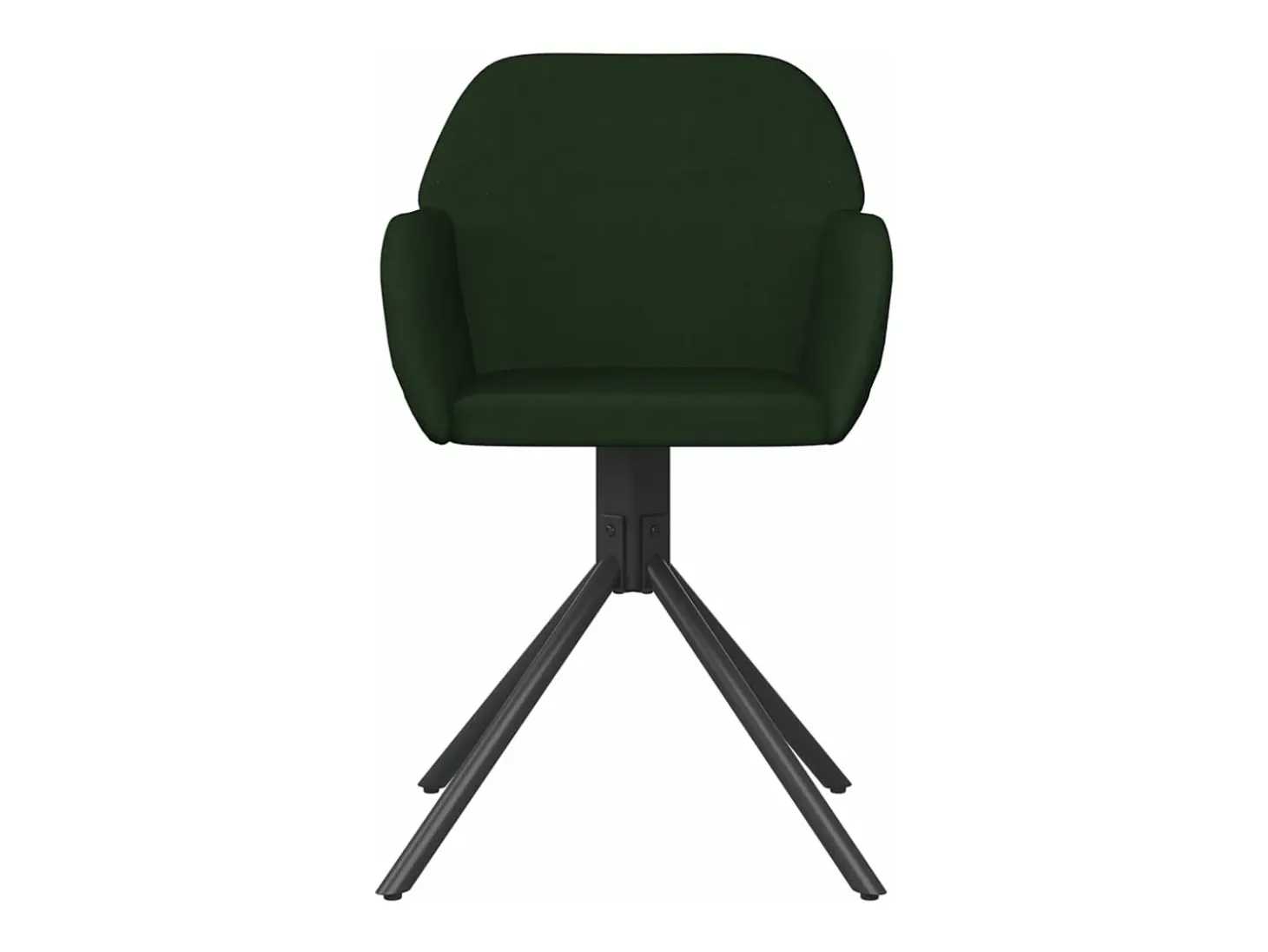 Sillas de comedor giratorias 2 unidades terciopelo verde oscuro
