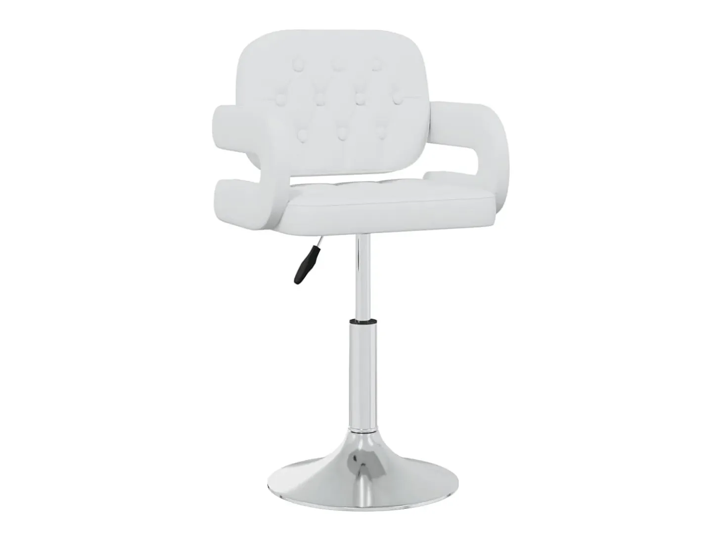 Sillas de comedor giratorias 6 unidades de cuero sintético blanco