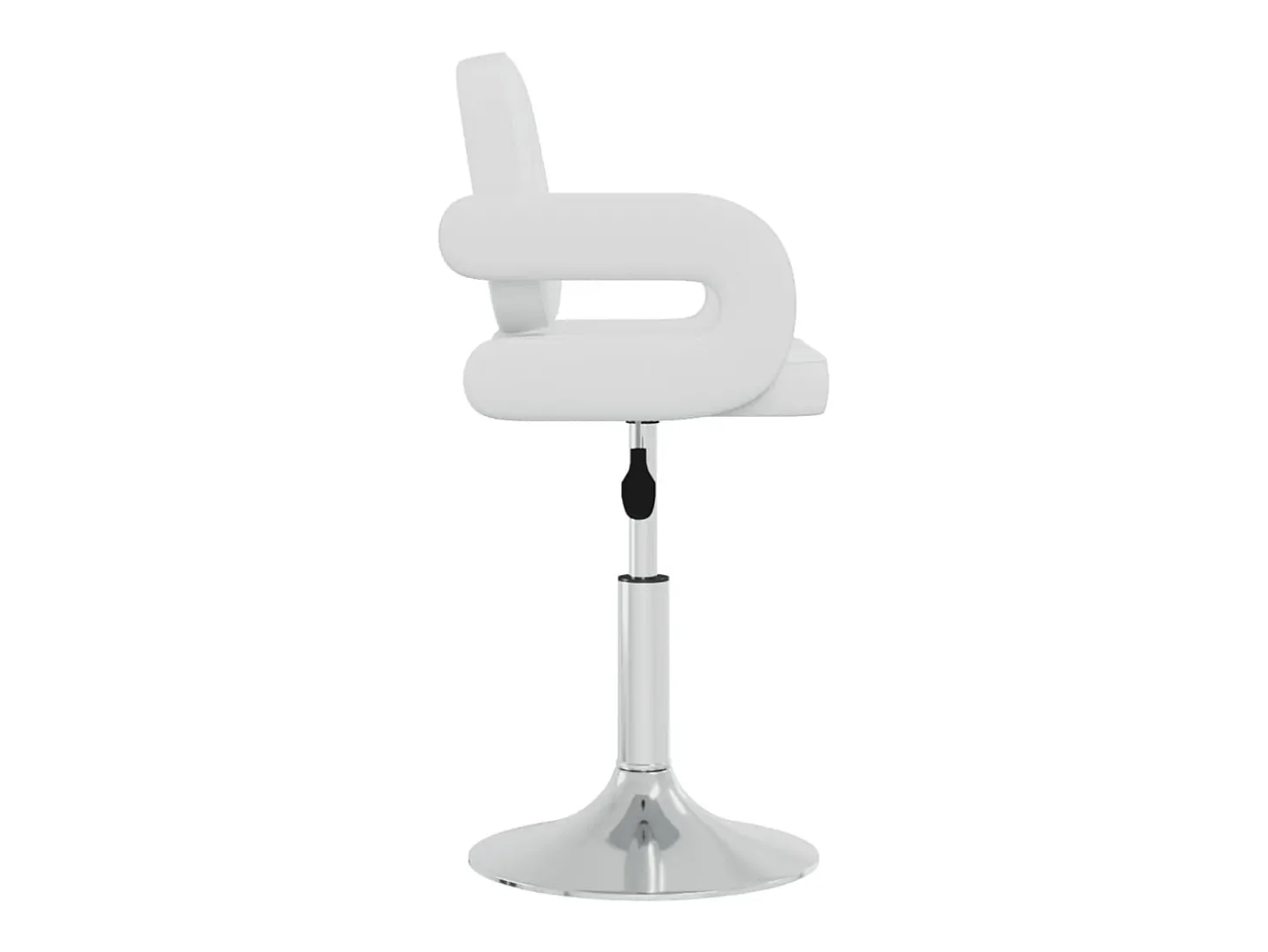 Sillas de comedor giratorias 6 unidades de cuero sintético blanco