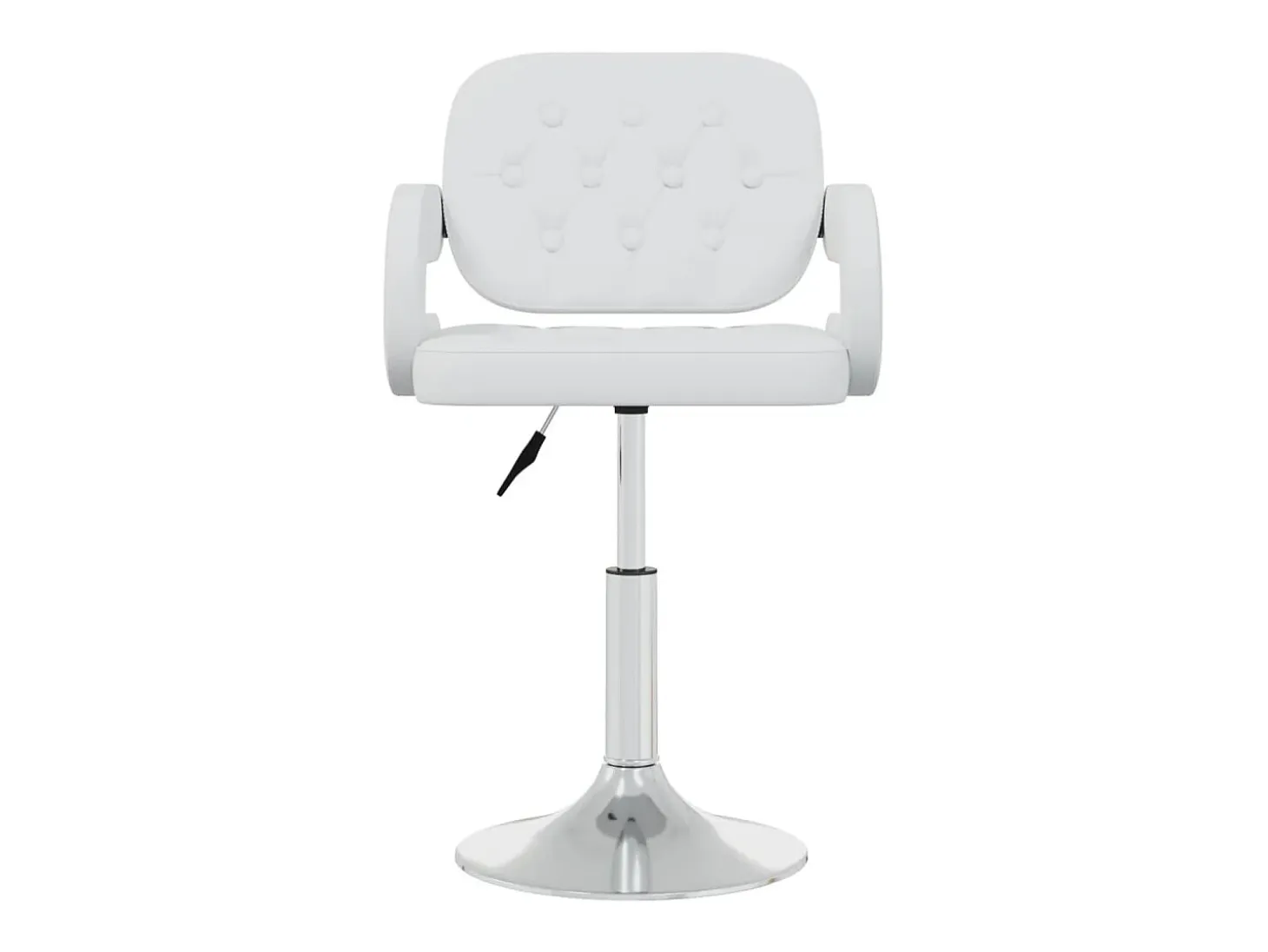 Sillas de comedor giratorias 6 unidades de cuero sintético blanco