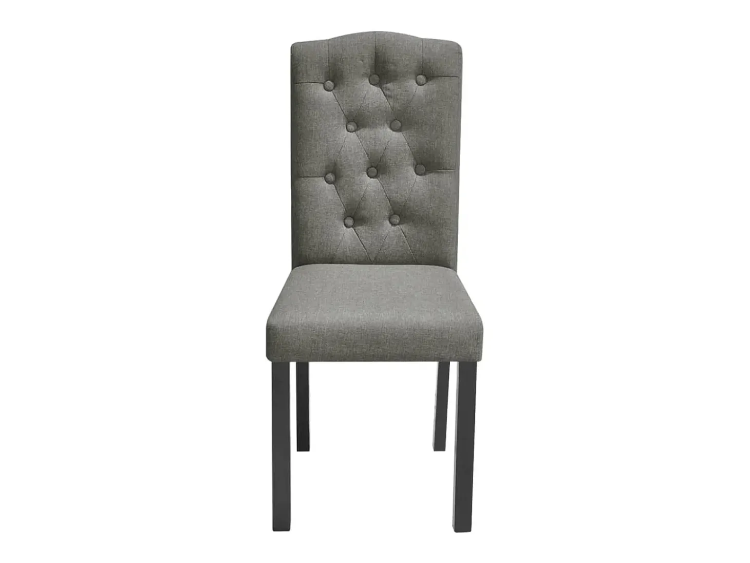 Sillas de comedor giratorias 4 unidades tela gris