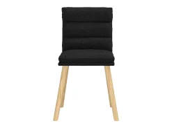 Sillas de comedor giratorias 6 unidades tela negras