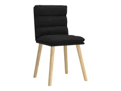 Sillas de comedor giratorias 6 unidades tela negras