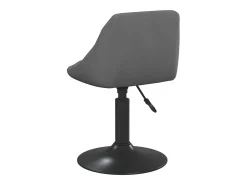 Sillas de comedor giratorias 4 unidades terciopelo gris oscuro