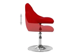 Sillas de comedor giratorias 2 unidades terciopelo rojo tinto