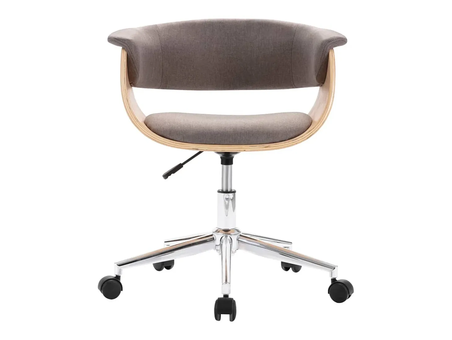 Sillas de comedor giratorias 2 unidades tela gris taupe