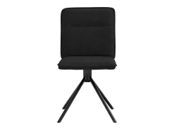 Sillas de comedor giratorias 6 unidades tela negras
