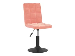 Sillas de comedor giratorias 4 unidades de terciopelo rosa