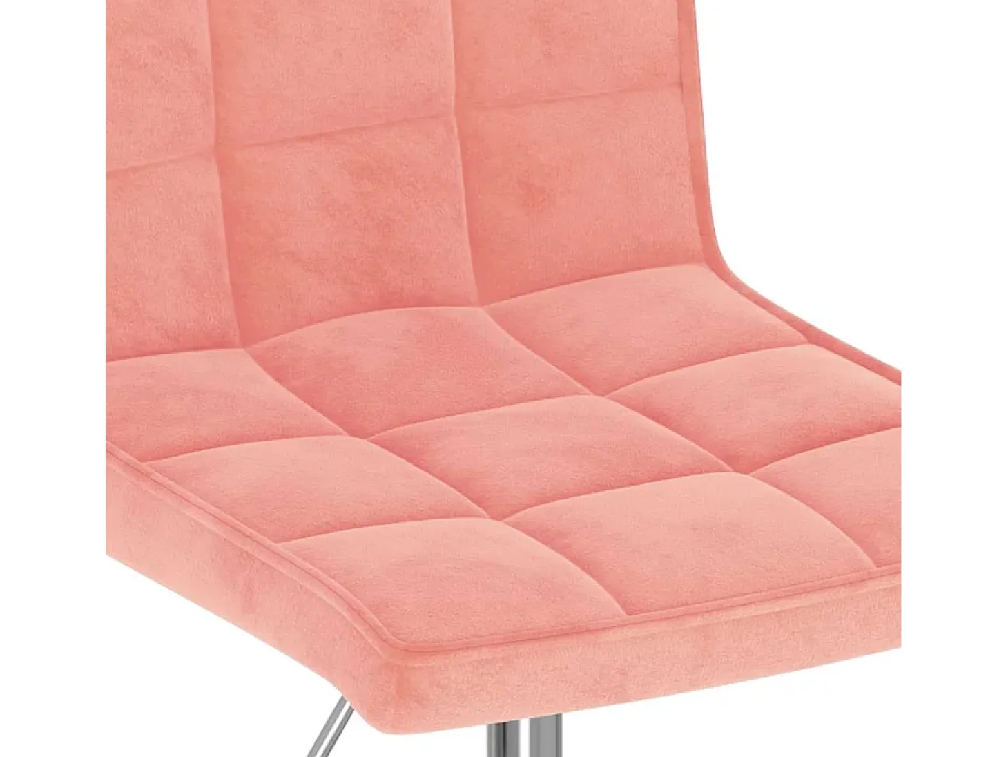 Sillas de comedor giratorias 4 unidades de terciopelo rosa