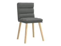 Sillas de comedor giratorias 4 unidades tela gris oscuro