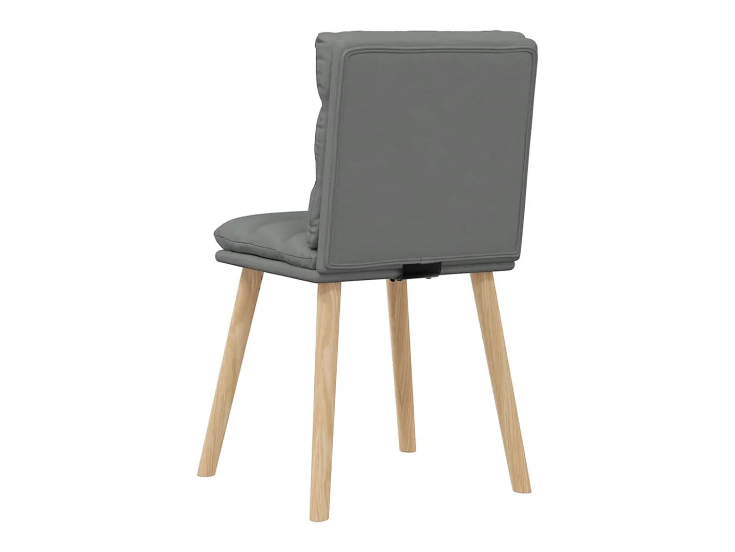 Sillas de comedor giratorias 4 unidades tela gris oscuro