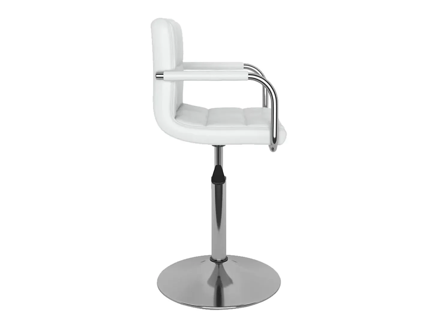 Sillas de comedor giratorias 4 unidades cuero sintético blanco