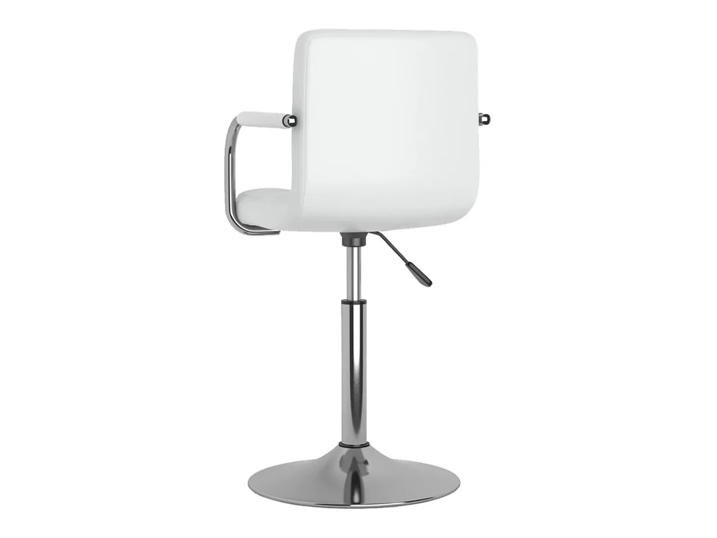 Sillas de comedor giratorias 4 unidades cuero sintético blanco