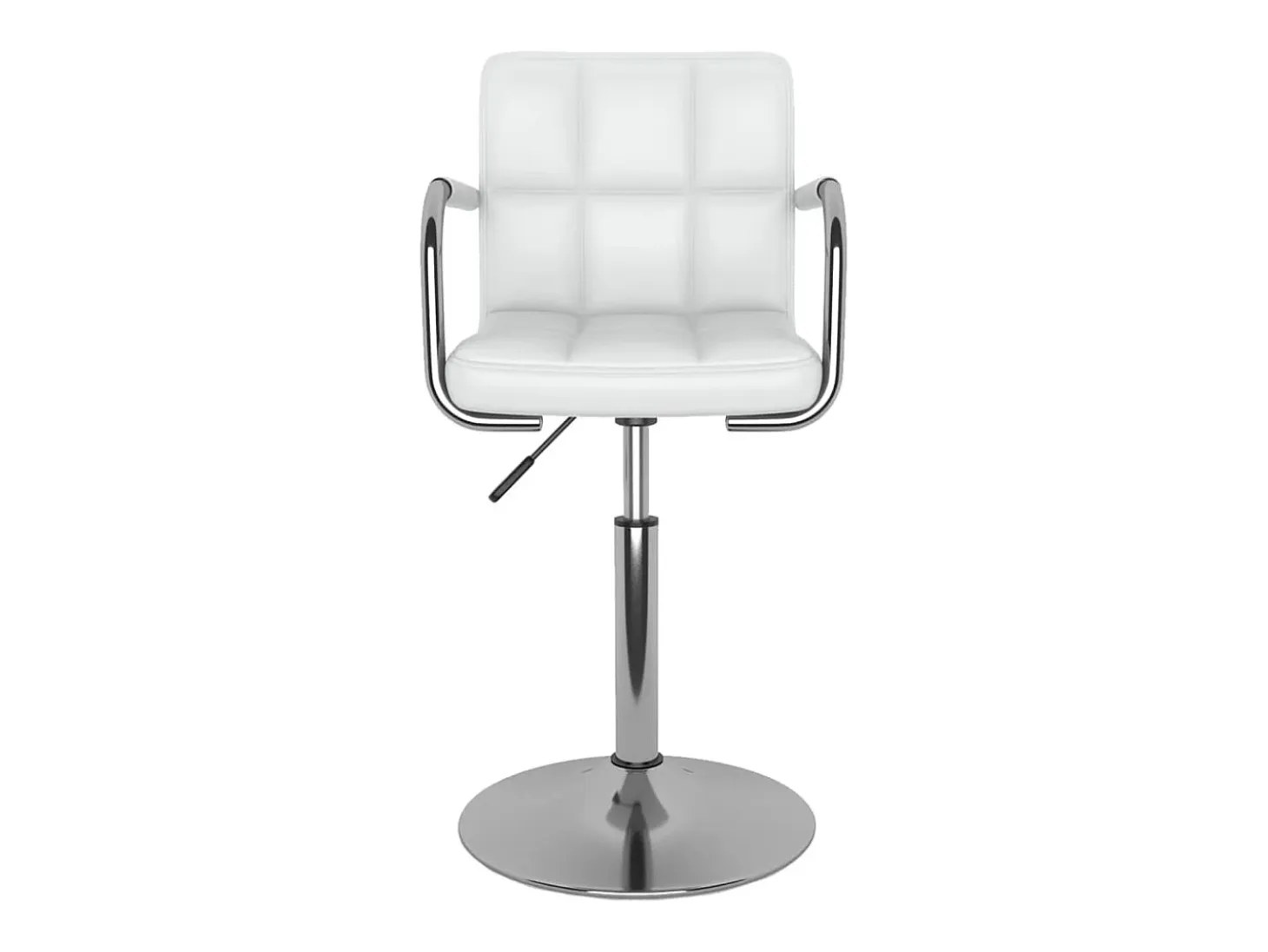Sillas de comedor giratorias 4 unidades cuero sintético blanco