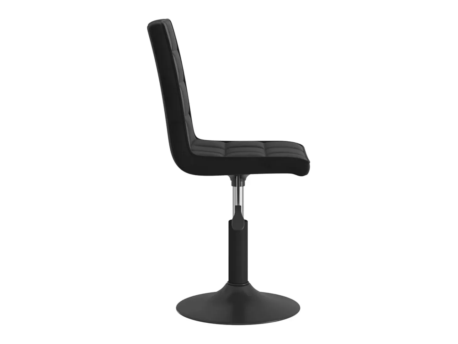 Sillas de comedor giratorias 2 uds terciopelo negro