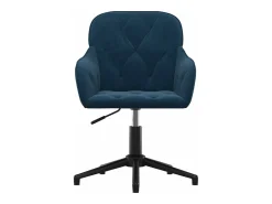 Sillas de comedor giratorias 2 unidades terciopelo azul