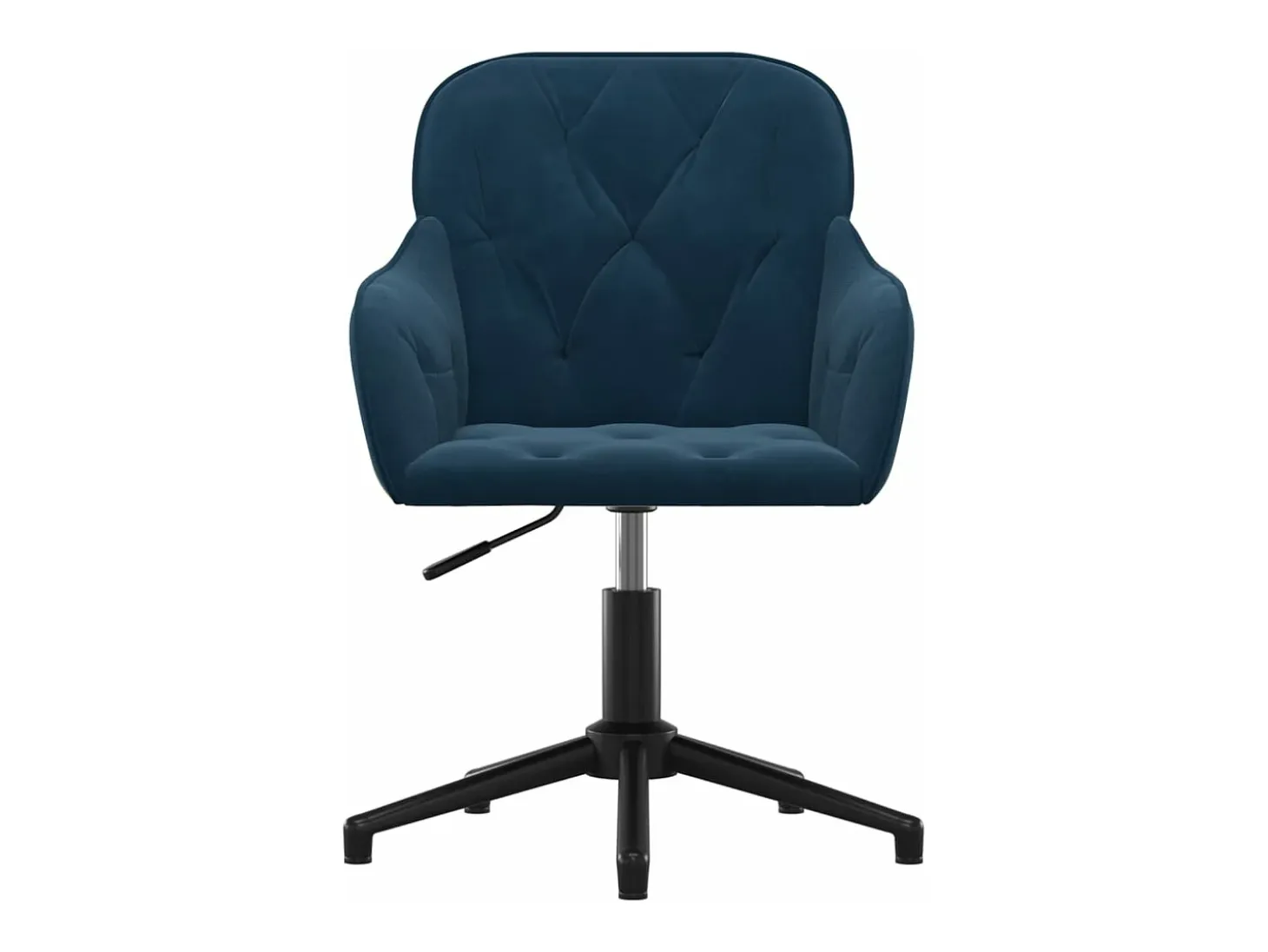 Sillas de comedor giratorias 2 unidades terciopelo azul