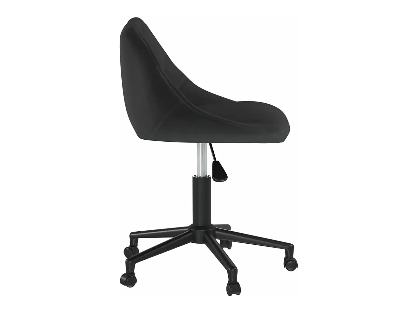 Sillas de comedor giratorias 2 unidades terciopelo negro