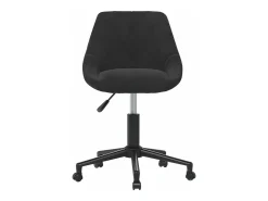 Sillas de comedor giratorias 2 unidades terciopelo negro
