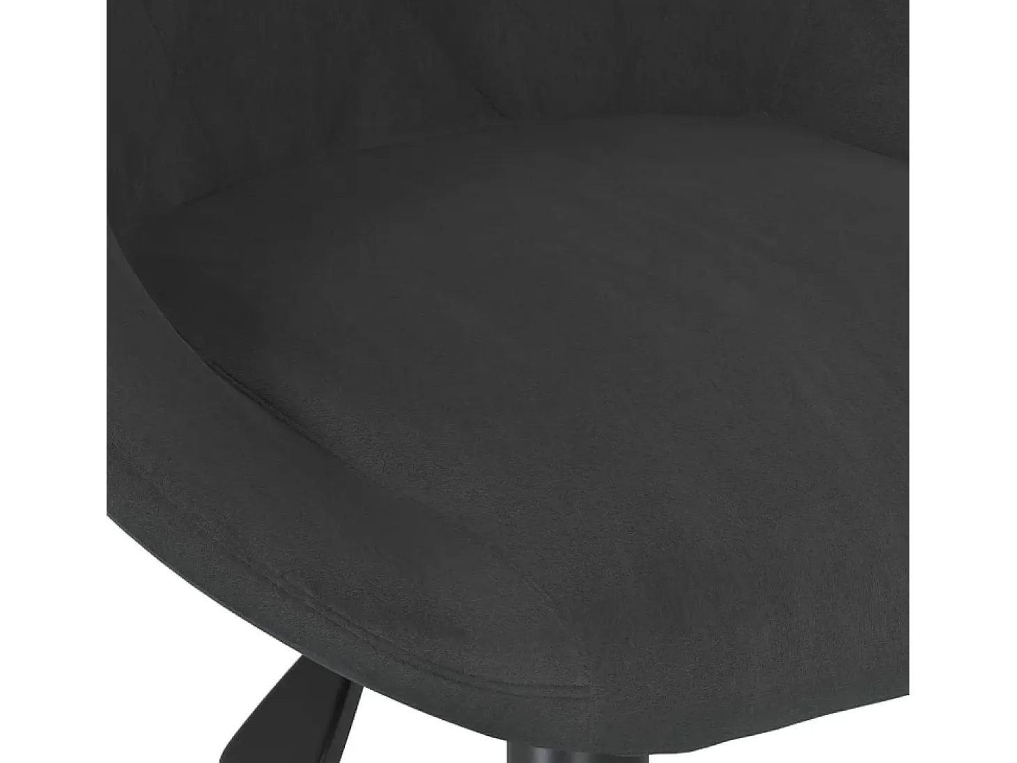 Sillas de comedor giratorias 2 unidades terciopelo negro