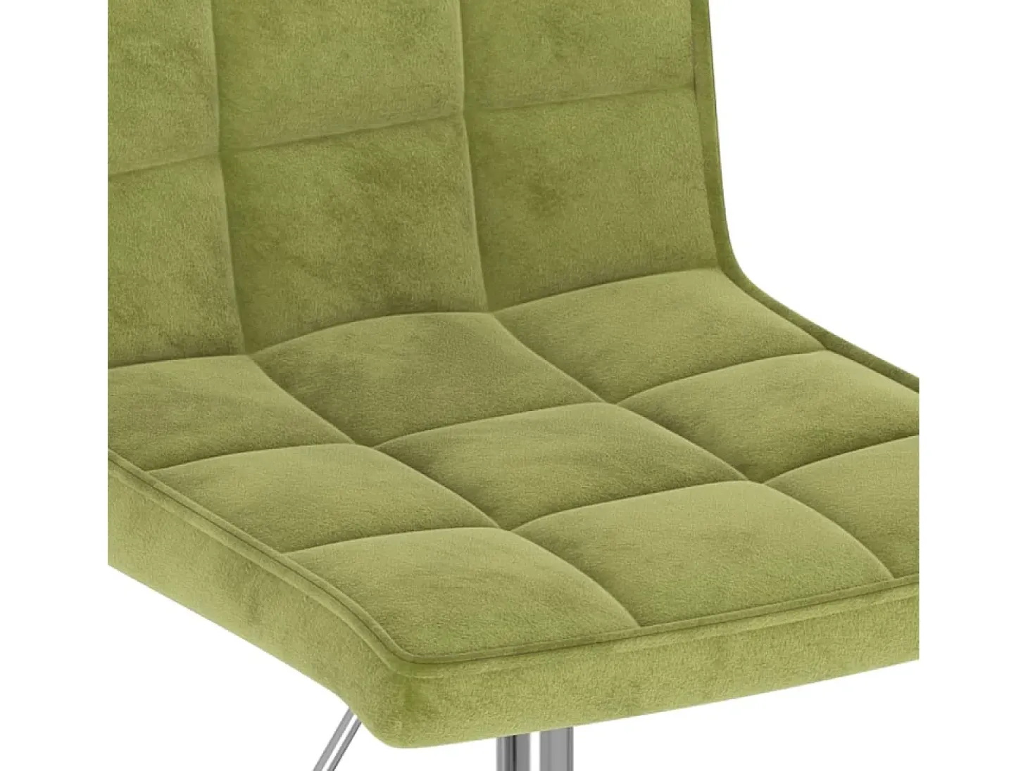 Sillas de comedor giratorias 4 uds de terciopelo verde claro
