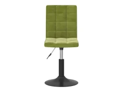 Sillas de comedor giratorias 4 uds de terciopelo verde claro